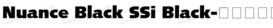 Nuance Black SSi Black字体转换